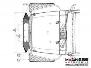 Jeep Wrangler JK Frame-Built Bumper Base w/Crawler Caps - #1404